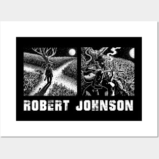 Guitar Virtuoso Robert Johnson's Musical Mastery On Display Posters and Art